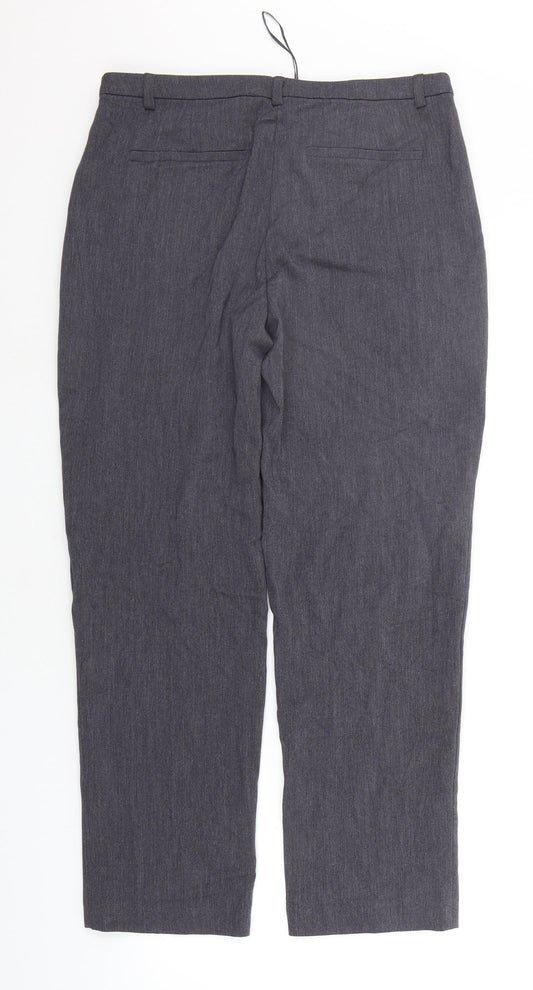 TU Womens Grey   Trousers  Size 12 L26 in