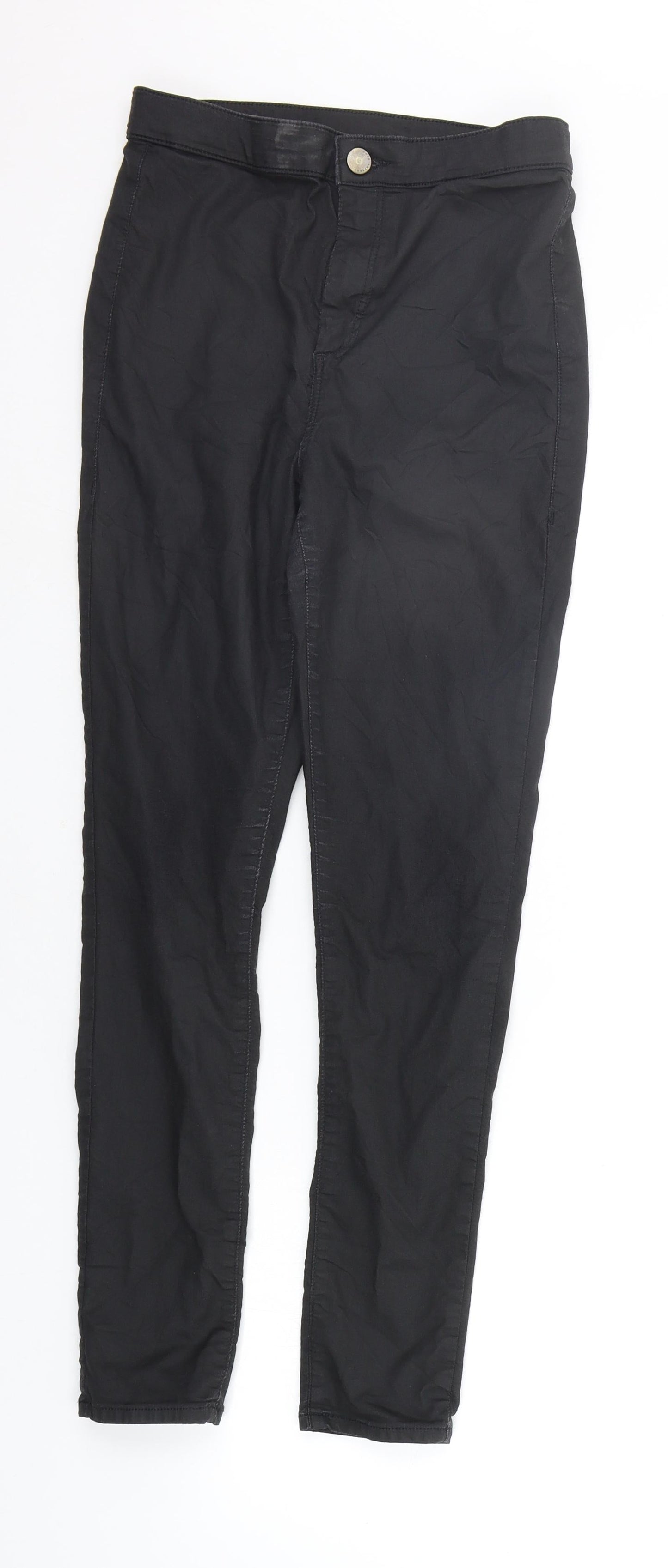 Womens UK Size 30 in Topshop Regular Fit  Black Trousers