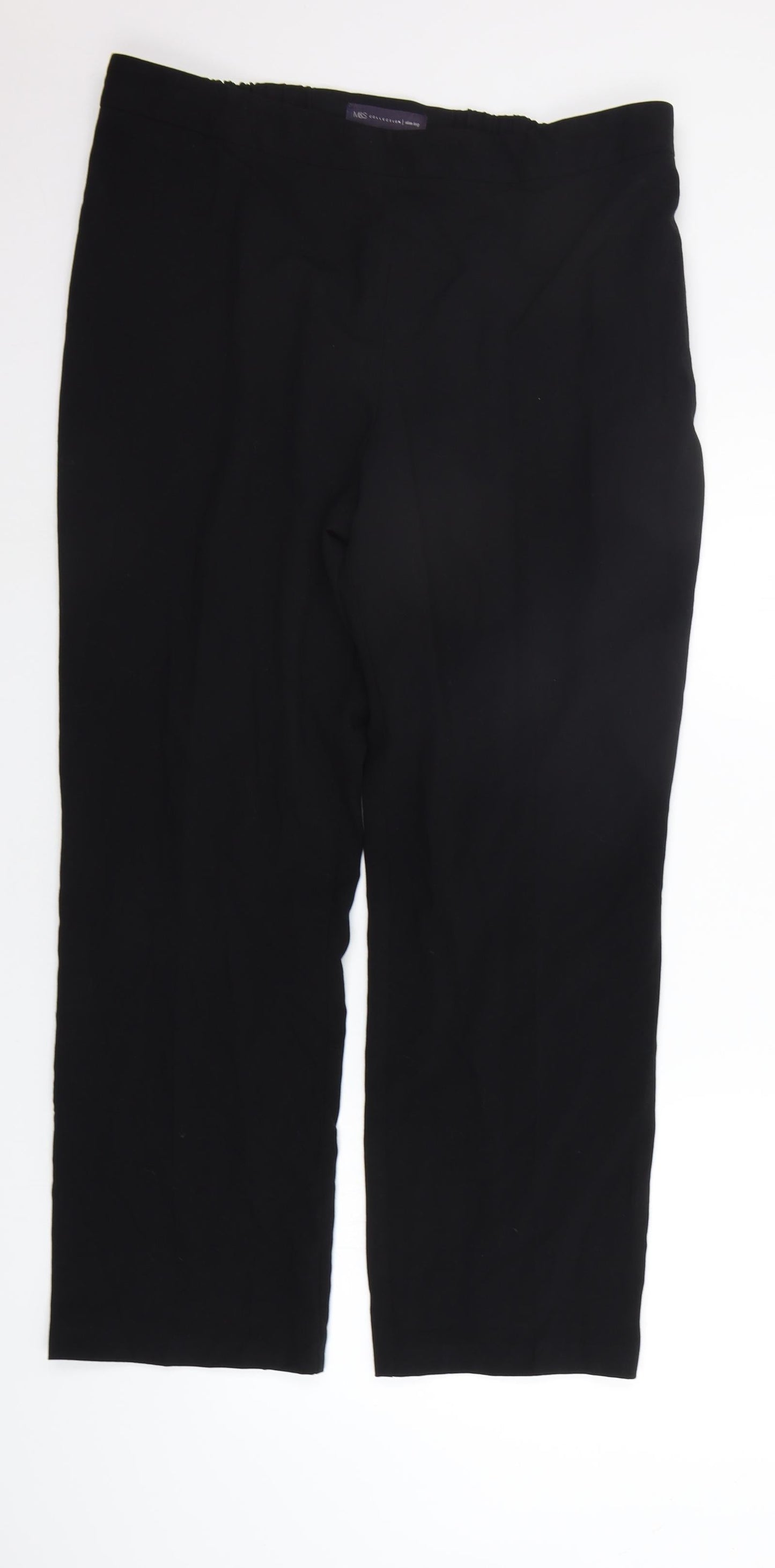 Marks and Spencer Womens Black   Trousers  Size 16 L28 in