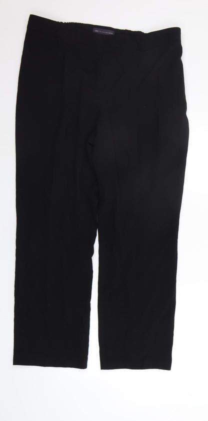 Marks and Spencer Womens Black   Trousers  Size 16 L28 in
