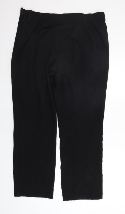 Marks and Spencer Womens Black   Trousers  Size 16 L28 in