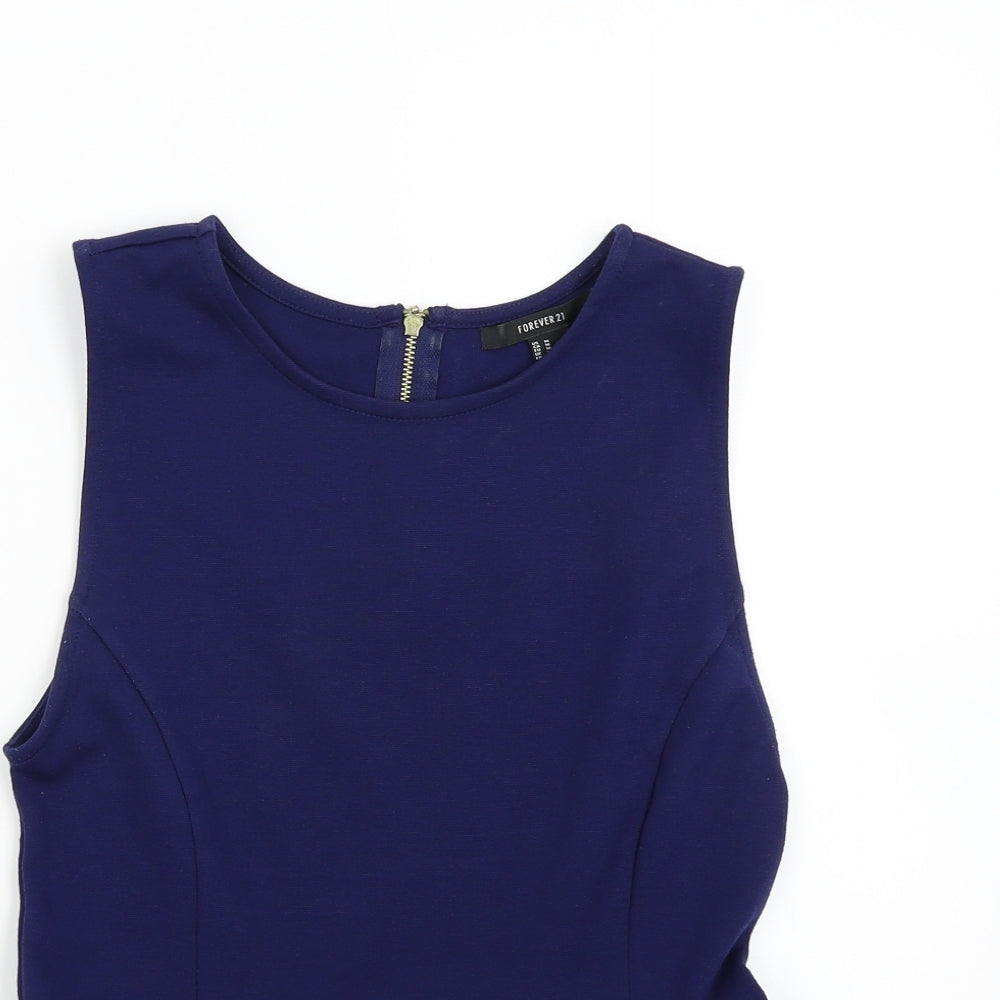 FOREVER 21 Womens Blue   Basic Tank Size M