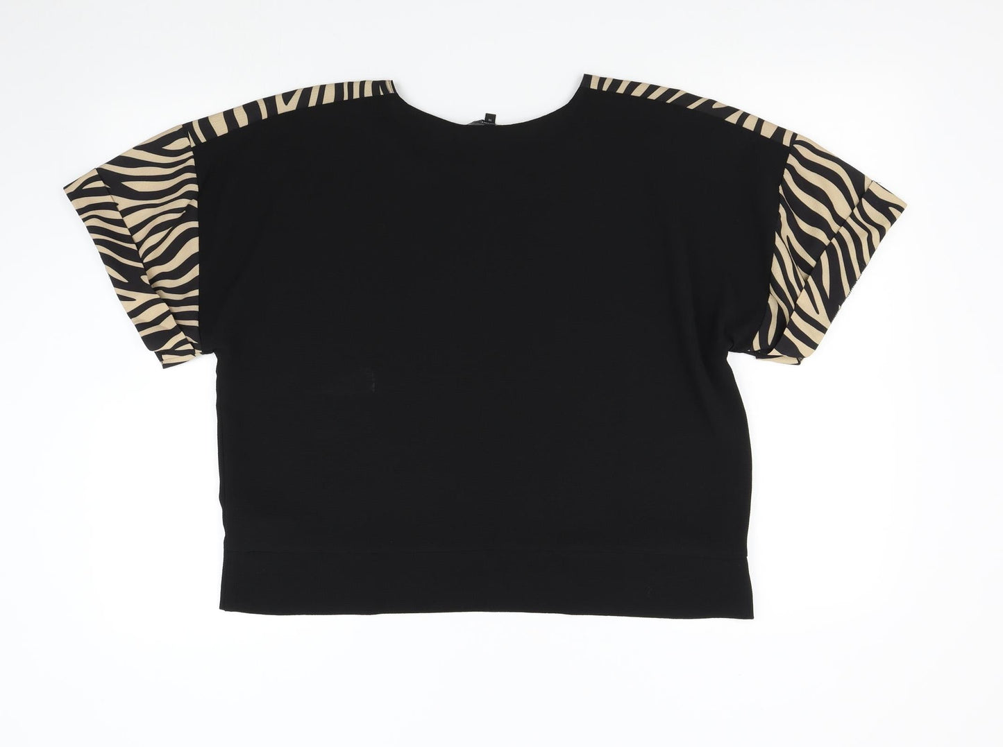 Womens UK Size 10 NEXT Black Basic Blouse