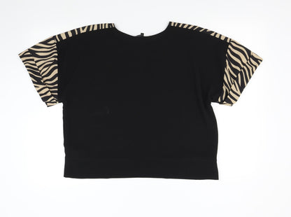 Womens UK Size 10 NEXT Black Basic Blouse