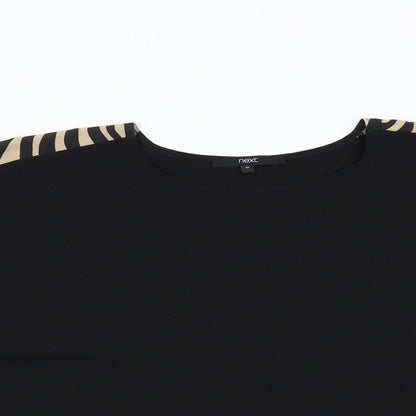 Womens UK Size 10 NEXT Black Basic Blouse