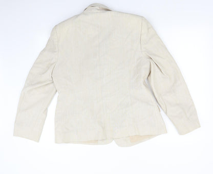 BHS Womens Beige   Jacket Suit Jacket Size 16