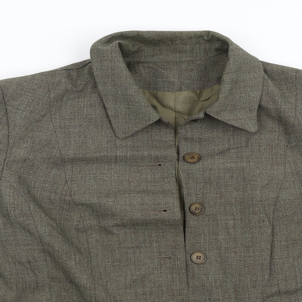 Berkertex Womens Green   Jacket Blazer Size 18