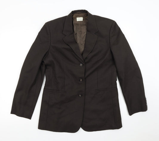 United Colors of Benetton Mens Brown   Jacket Suit Jacket Size 34