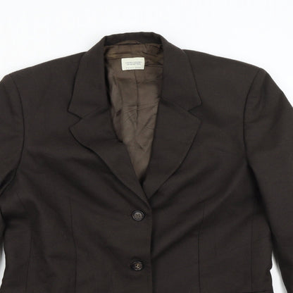 United Colors of Benetton Mens Brown   Jacket Suit Jacket Size 34