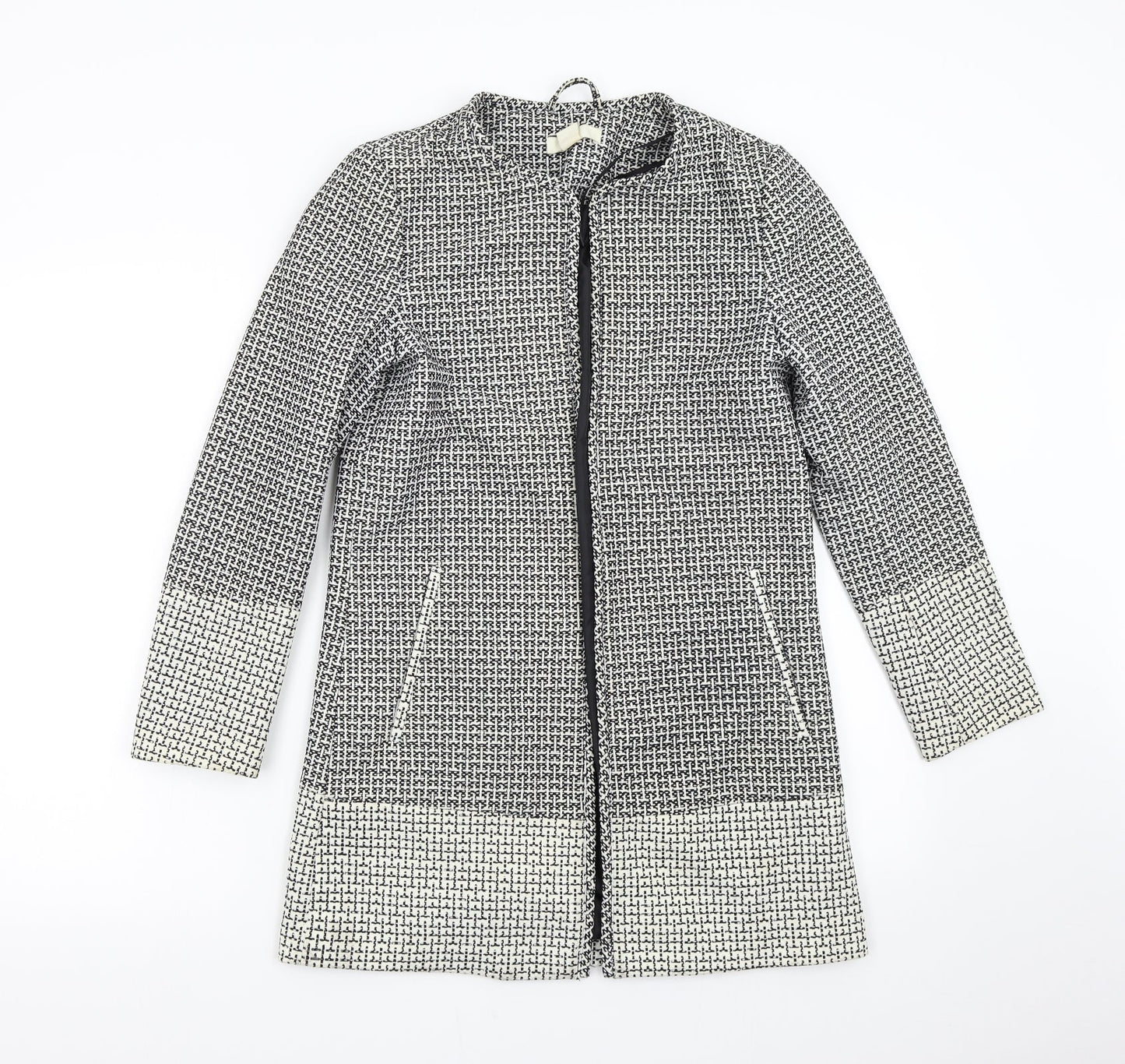 Womens UK Size 6 H&M Grey Overcoat