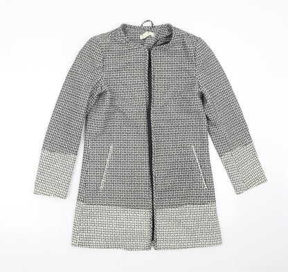 Womens UK Size 6 H&M Grey Overcoat