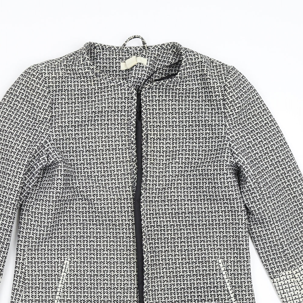 Womens UK Size 6 H&M Grey Overcoat