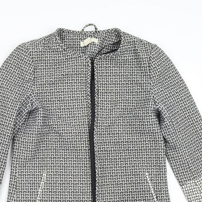 Womens UK Size 6 H&M Grey Overcoat