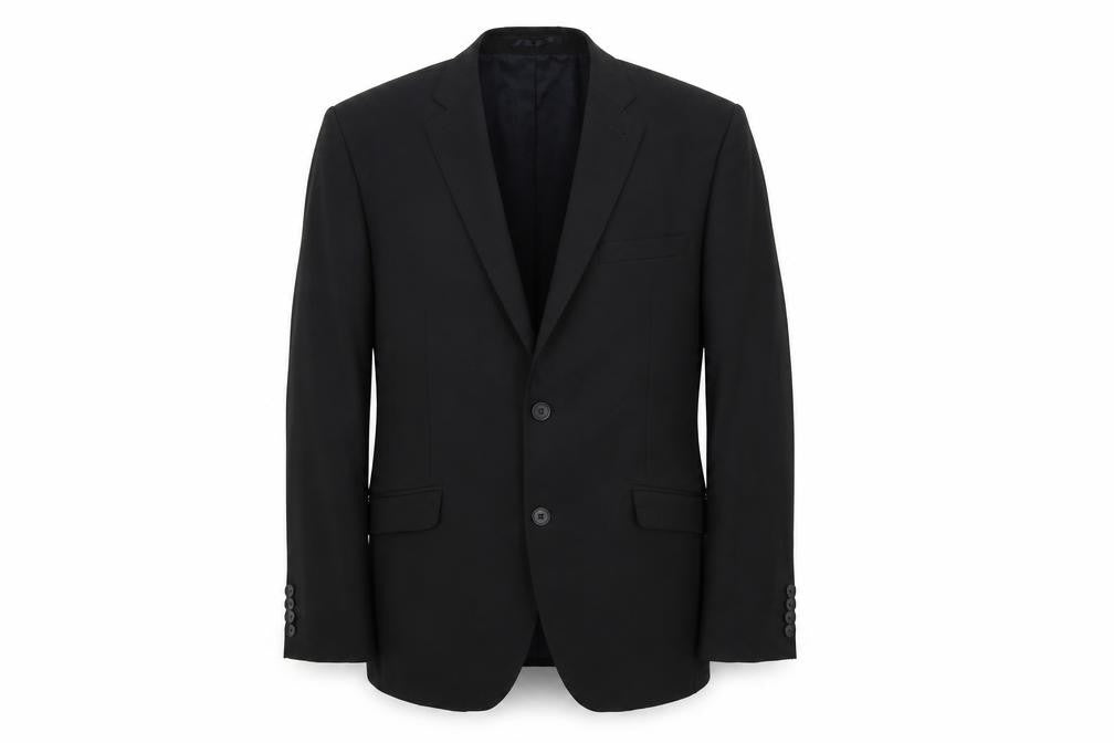 Mens UK Size 36 Racing Green Regular Black Suit Jacket
