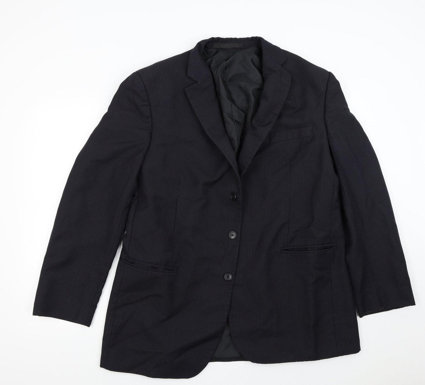 Mens UK Size 44 M&S Regular Blue Suit Jacket