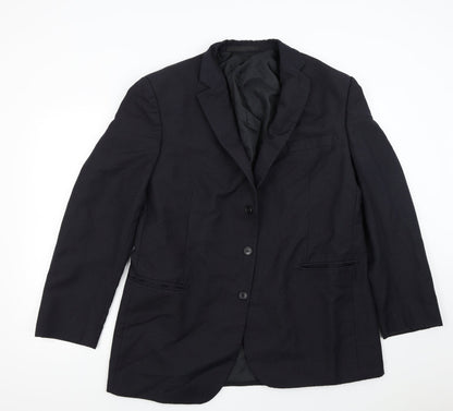 Mens UK Size 44 M&S Regular Blue Suit Jacket