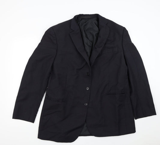 Mens UK Size 44 M&S Regular Blue Suit Jacket