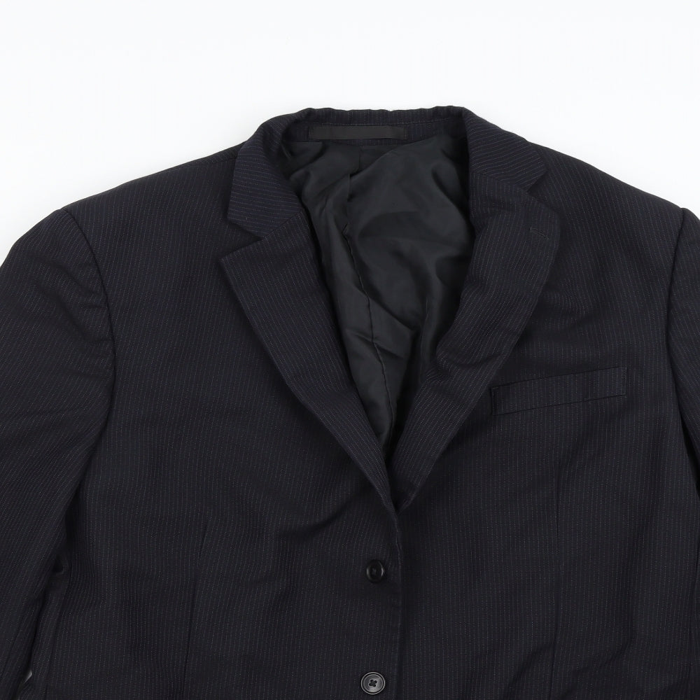 Mens UK Size 44 M&S Regular Blue Suit Jacket
