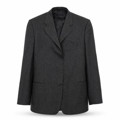 Lord's Taylor Mens Grey Striped  Jacket Suit Jacket Size 40