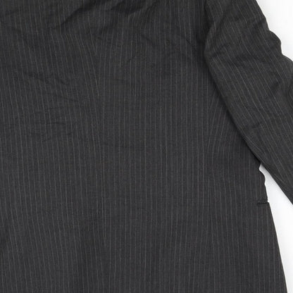 Lord's Taylor Mens Grey Striped  Jacket Suit Jacket Size 40