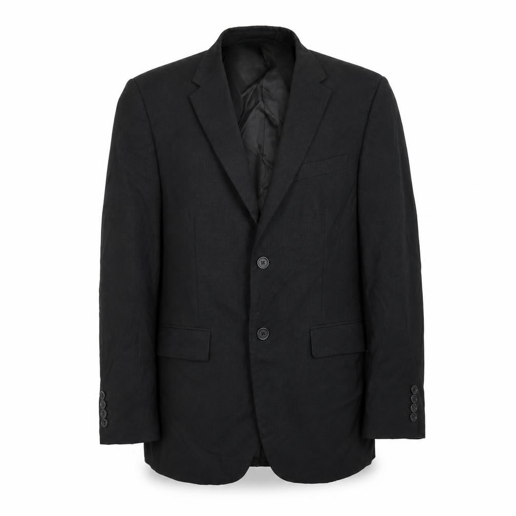 Mens UK Size 38 Perry Ellis Regular Black Suit Jacket
