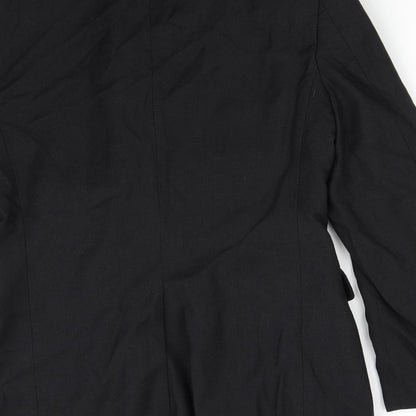 Mens UK Size 38 Perry Ellis Regular Black Suit Jacket