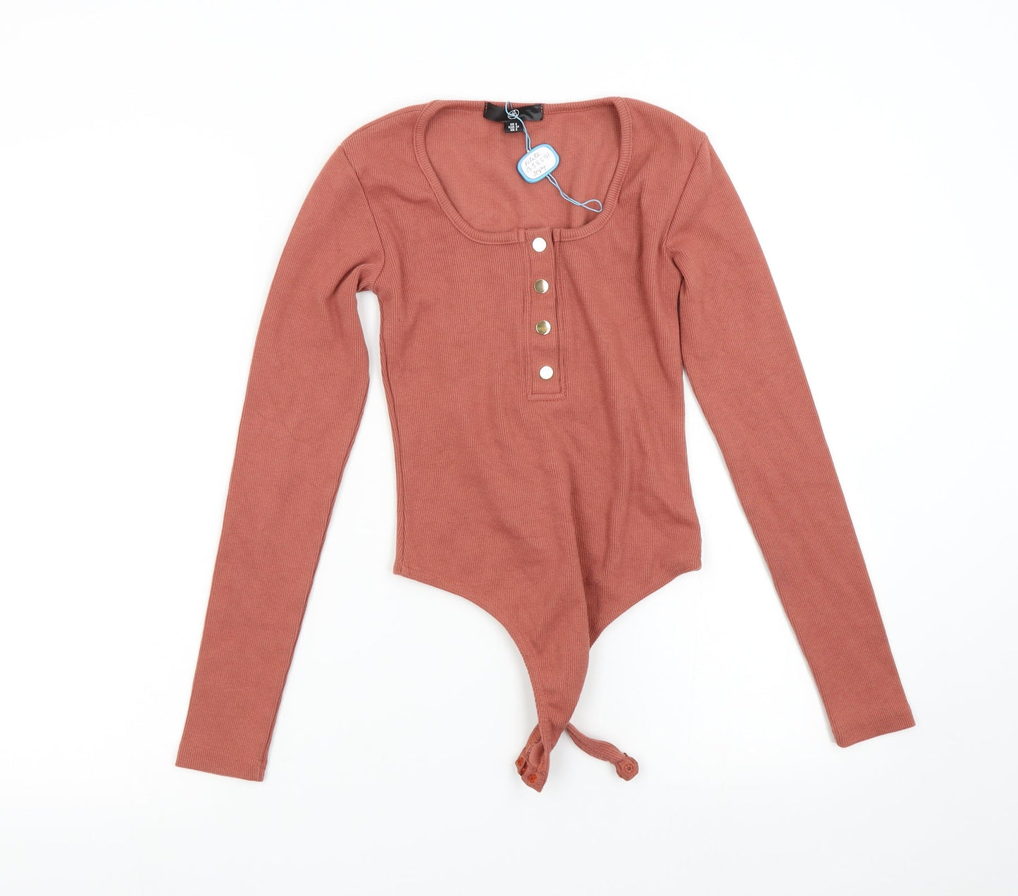 Missguided Womens Pink   Bodysuit One-Piece Size 6