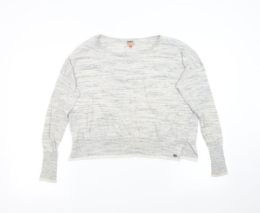 Womens UK Size 8 Only Grey Pullover Jumper