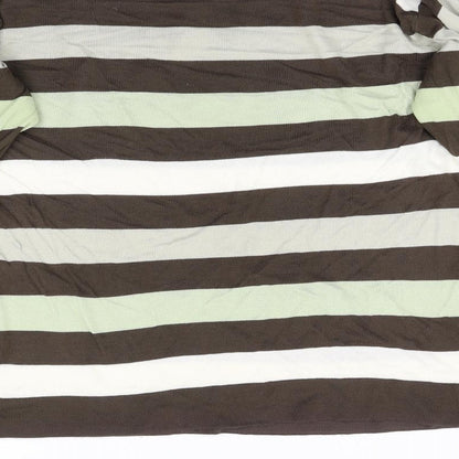 Cutting Edge Mens Multicoloured Striped Knit Pullover Jumper Size L