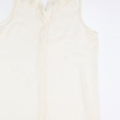 Womens UK Size 16 Preworn Beige Basic Button-Up