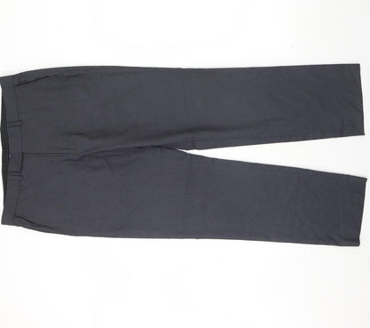 Preworn Mens Blue   Dress Pants Trousers Size 34 L30 in