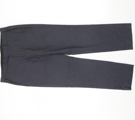 Preworn Mens Blue   Dress Pants Trousers Size 34 L30 in