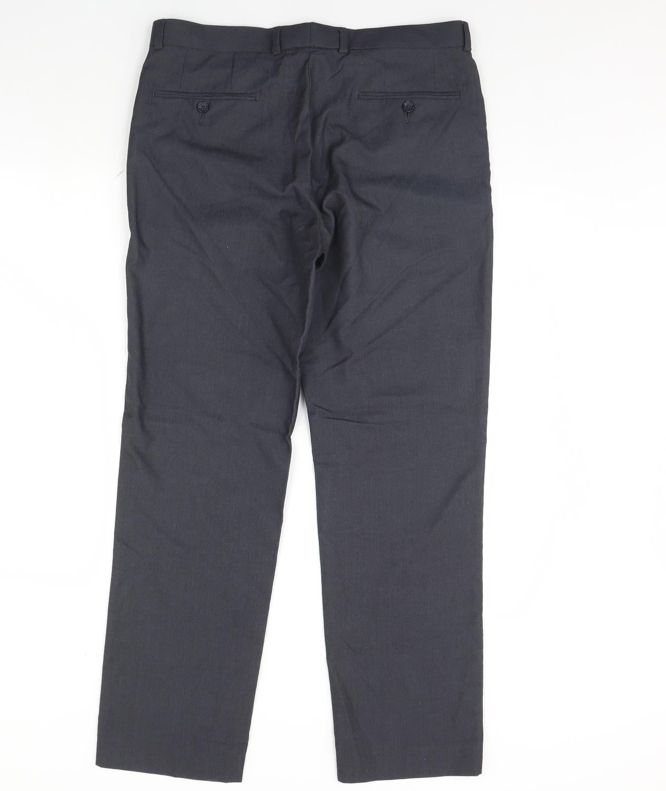 Preworn Mens Blue   Dress Pants Trousers Size 34 L30 in