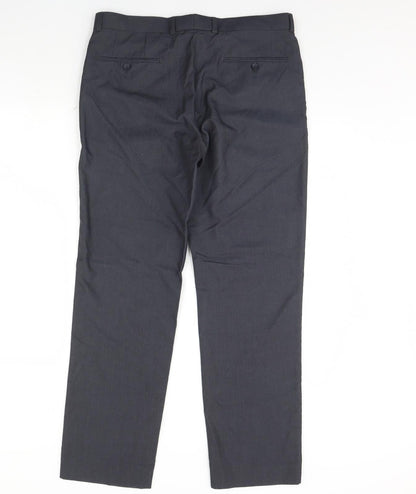 Preworn Mens Blue   Dress Pants Trousers Size 34 L30 in