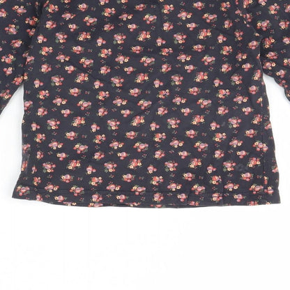 Young Dimension Girls Blue Floral  Basic T-Shirt Size 6 Years