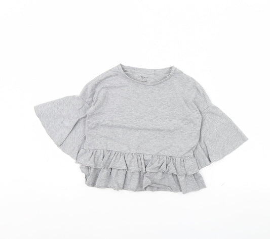 F&F Girls Grey   Basic Blouse Size 6 Years