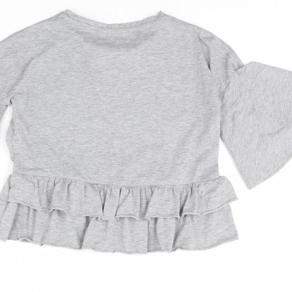 F&F Girls Grey   Basic Blouse Size 6 Years