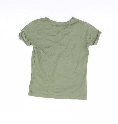 Primark Girls Green   Basic T-Shirt Size 8 Years  - California