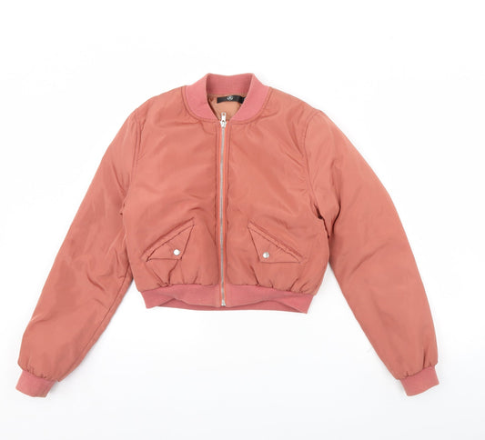 Missguided Womens Pink   Jacket Coat Size 8