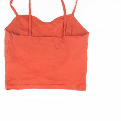 Primark Womens Orange   Cropped Tank Size 4
