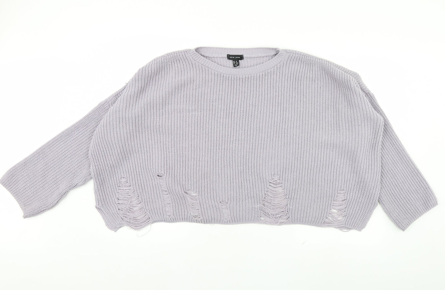 Womens UK Size M New Look Purple Pullover Jumper