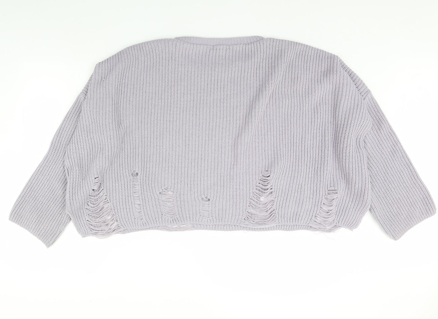 Womens UK Size M New Look Purple Pullover Jumper