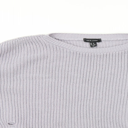 Womens UK Size M New Look Purple Pullover Jumper