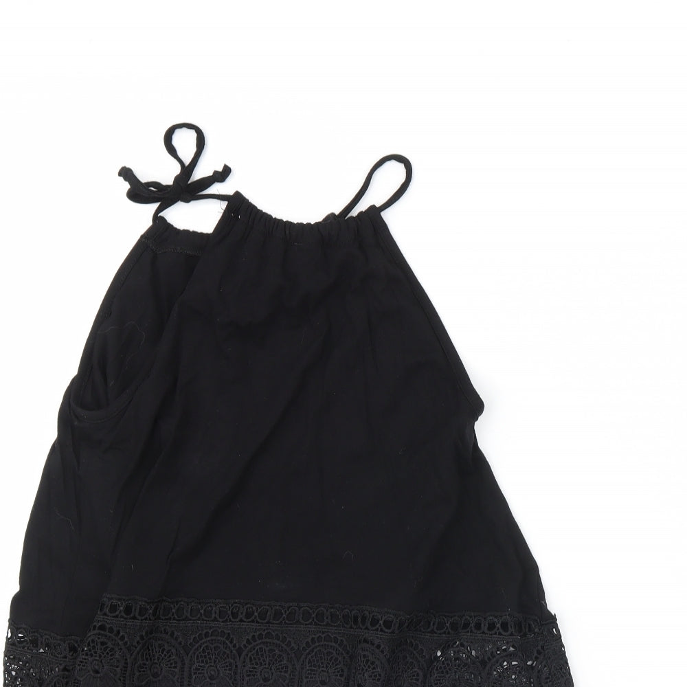 Boohoo Womens Black   Playsuit One-Piece Size 6