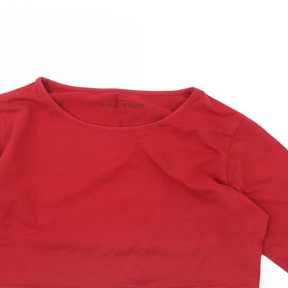 Atmosphere Womens Red   Cropped T-Shirt Size 12