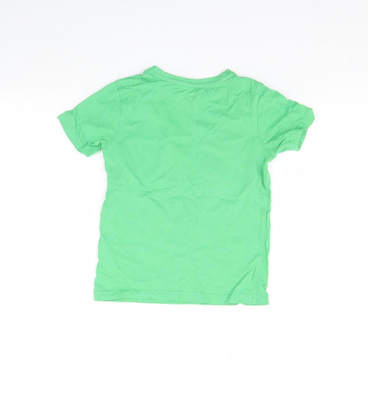 George Boys Green   Basic T-Shirt Size 5 Years  - Dinosaur