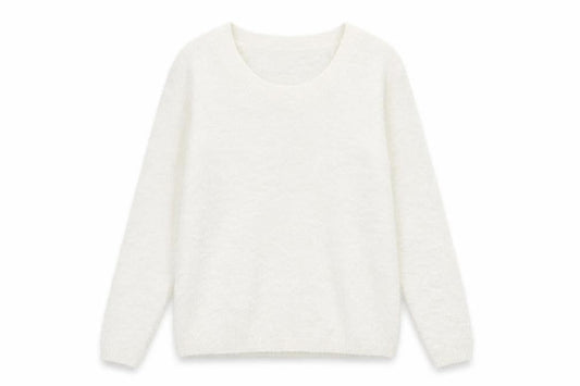 Womens UK Size M Esmara White Pullover Jumper