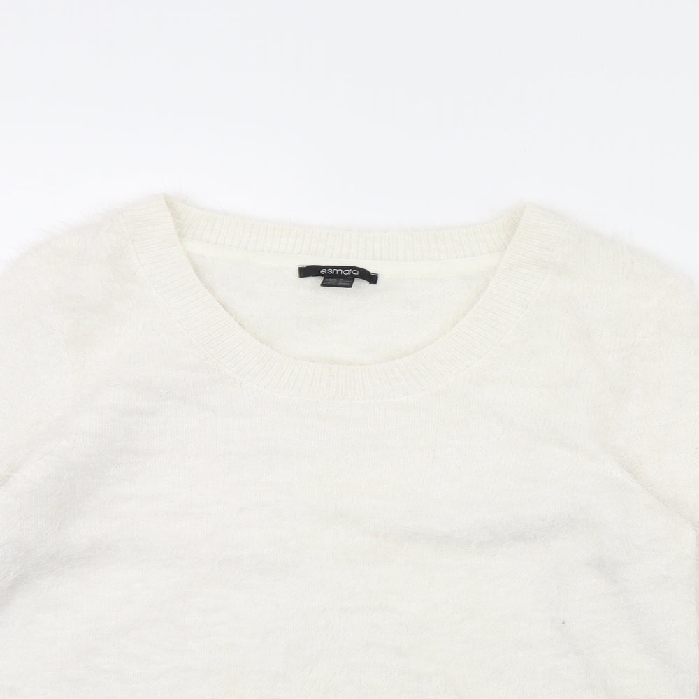 Womens UK Size M Esmara White Pullover Jumper