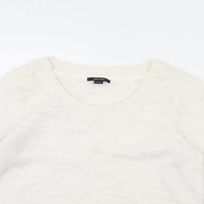 Womens UK Size M Esmara White Pullover Jumper