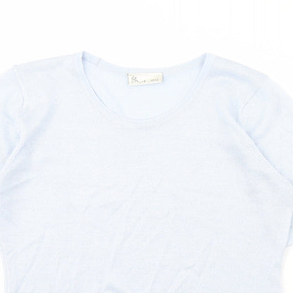 Womens UK Size 10 BHS Blue Pullover Jumper